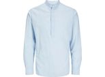 Jack & Jones Ebreeze Camicia A Braccio Lungo Con Mezza Abbottonatura Blau L Herren Blau L