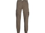 Jack & Jones Kane Jonnie - Pantaloni Cargo Con Polsini Marrone 31 / 32 - Uomo Marrone 31