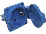 Famatel 2 P+T Presa Schuko Da Incasso 16A Blu Blu Taglia Unica