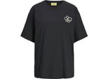Jack & Jones Peyton Loose Jjxx T-Shirt A Maniche Corte Nero S Donna Nero S