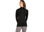 Icebreaker Merino 200 Oasis - Baselayer A Manica Lunga Nero S Donna Nero S