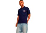 Jack & Jones Logo Polo Manica Corta Blu L Uomo Blu L