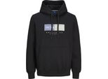 Jack & Jones Frederiksberg Box Felpa Con Cappuccio Nero 3XL Uomo Nero 3XL