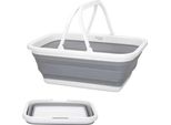 Aktive Cestino Pieghevole 8,5L Trasparente 38 X 28,8 X 15,5 Cm Trasparente 38 X 28,8 X 15,5 Cm