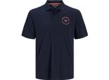 Jack & Jones Simon Polo A Maniche Corte Blu M Uomo Blu M