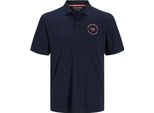 Jack & Jones Simon Kurzarm Polo Blau S Herren Blau S