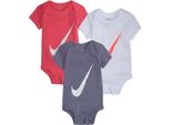 Nike Bambini Swoosh Body A Maniche Corte 3 Unità Multicolore 6-12 Mesi Multicolore 6-12 Mesi