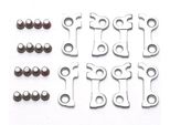 Ht Components T2 Pedaliera Fissaggio Argento Argento Taglia Unica
