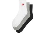 Wilson Quarter Top Calzini 3 Unità Multicolore Eu 43-46 Uomo,Donna Multicolore Eu 43-46