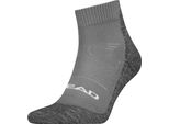 Head 701229028 Quarter Short Socks Grigio Eu 43-46 Uomo,Donna Grigio Eu 43-46