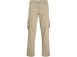 Jack & Jones Kane Jonnie Cargohose Beige 28 / 32 Herren Beige 28