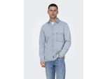 Only & Sons Benny Reg Chambray Langarmhemd Blau S Herren Blau S