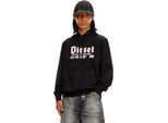 Diesel S Ginn K45 Felpa Con Cappuccio Nero S Uomo Nero S