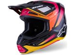 Casco Supertech S-M7 Rise, Alpinestars (Nero/Giallo/Rosa Fluo, Taglia L)