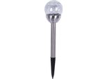 Palla Da Giardino Nohel A Led Solare In Metallo D8X34Cm
