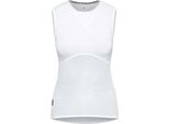 CafÉ Du Cycliste Cecilia Baselayer Senza Maniche Bianco L Donna Bianco L