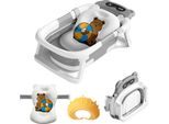 Bagnetto Per Bambini, Sensore Di Temperatura Intelligente, Design Pieghevole, Tipo 2 Grigio