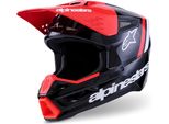 Casco S-M3 Radium, Alpinestars (Nero/Rosso Fluo/Bianco, Taglia S)