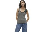 Vero Moda Bloom Maglietta Senza Maniche Nero M Donna Nero M