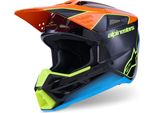 Casco S-M3 Fray, Alpinestars (Nero/Arancio Fluo/Giallo Fluo/Turchese, Taglia M)