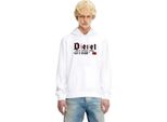 Diesel S Ginn K45 Felpa Con Cappuccio Bianco L Uomo Bianco L