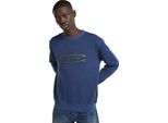 G-Star Destroyed G Logo Washed Felpa Blau M Herren Blau M