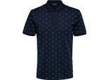 Selected Paris Kurzarm Polo Shirt Blau L Herren Blau L