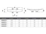 Dissuasore A Tromba Oem Marine In Acciaio Inox Argento 100 Mm Argento 100 Mm
