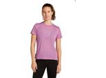 Icebreaker Merino Core Camping Circle Kurzarm-T-Shirt Lila L Damen Lila L