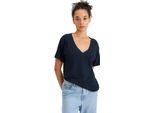 Dockers Maglietta A Maniche Corte Con Scollo A V Blu M Donna Blu M