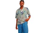 Jack & Jones Jeff Aop Resort - Camicia A Maniche Corte Verde M Uomo Verde M