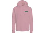 Jack & Jones Poppin Felpa Con Cappuccio Rosa M Uomo Rosa M
