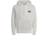 Jack & Jones Felpa Con Cappuccio Space Bianco M Uomo Bianco M