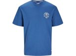 Jack & Jones Sebastian Kurzarm T-Shirt Blau L Herren Blau L