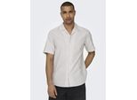 Only & Sons Alvaro Resort Oxford Camicia A Maniche Corte Beige M Uomo Beige M