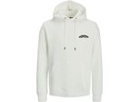Jack & Jones Poppin Felpa Con Cappuccio Bianco L Uomo Bianco L