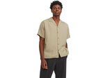 Jack & Jones Aaron Lyocell Resort Camicia A Maniche Corte Beige M Uomo Beige M