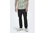 Only & Sons Linus 0007 Pantaloni Cargo Cot Lin Nero L Uomo Nero L