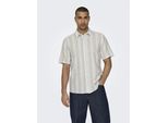 Only & Sons Caiden Camicia A Maniche Corte Beige M Uomo Beige M