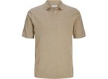 Jack & Jones Kane Polo Manica Corta Beige M Uomo Beige M