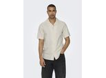 Only & Sons Alvaro Resort Camicia Oxford A Maniche Corte Beige Xl Uomo Beige Xl