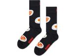 Hs By Happy Socks Breakfast Calzini Lunghi Nero Eu 41-46 Uomo,Donna Nero Eu 41-46