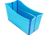 Vasca Da Bagno Pieghevole, Design Salvaspazio, Uso Versatile, Blu