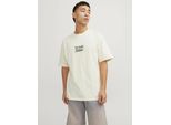 Jack & Jones Noto Graphic Maglietta A Maniche Corte Beige M Uomo Beige M