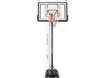 Canestro Da Basket, Altezza Regolabile, Design Resistente, Bianco