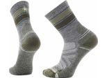 Smartwool Hike Light Cushion Striped Mid Crew Socken Grau Eu 38-41 Herren,Damen Grau Eu 38-41