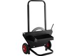 Succebuy Carrello Di Svolgimento Per Bobine Di Reggetta In Acciaio Con Diametro Esterno Dell'anima Di 600 Mm, Distributore Di Reggette Con Robuste Ruote In Gomma, Ideale Per Fabbriche, Magazzini E Aree Di Carico