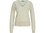 Jack & Jones Athena Jjxx Maglione Con Scollo A V Beige S Donna Beige S