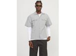 Jack & Jones Altitude - Camicia A Maniche Lunghe Grigio L Uomo Grigio L