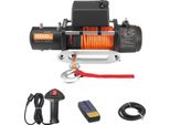 Succebuy Verricello Elettrico A Fune, 5400 Kg, Verricello Per Veicoli A 12 V Dc Con Cavo Sintetico Da 9,1 Mm X 23 M, Telecomando Wireless E A Filo, IP55 Adatto Al Traino Di Veicoli Fuoristrada, Rimorchi E Imbarcazioni